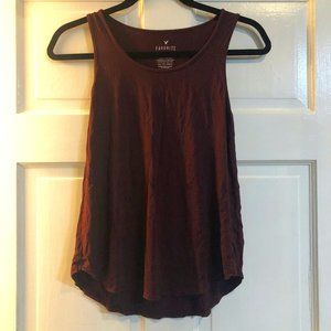 AEO favorite tank burgundy XS